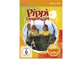 Pippi Langstrumpf Spielfilm Komplettbox Softbox 4 DVDs