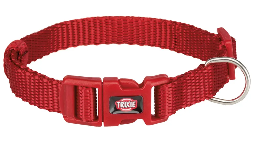 Trixie Premium Halsband rot M-L Maße: 35 - 55 cm / 20 mm