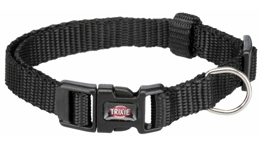 Trixie Premium Halsband schwarz S Maße: 25 - 40 cm / 15 mm