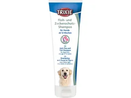 Trixie Shampoo Floh und Zeckenschutz 250 ml Hunde Hygiene Ungezieferbekaempfung
