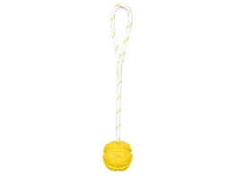 Trixie Naturgummi Ball am Seil schwimmfaehig 7 cm 35 cm Hunde Spielzeug