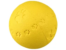 Trixie Naturgummi Spielball mit Squeaker 7 cm Hunde Spielzeug