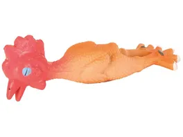 Trixie Latex Huhn mit Squeaker 15 cm Hunde Spielzeug
