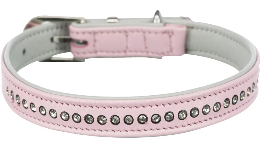 Trixie Active Comfort Halsband mit Strass S rosa 23-28 cm/15 mm Hundezubehör