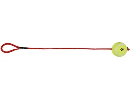 Trixie Tennisball am Seil 6cm 50 cm Hunde Spielzeug