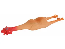 Trixie Latex Huhn mit Squeaker 47 cm Hunde Spielzeug