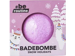 be routine Badebombe Snow Holidays