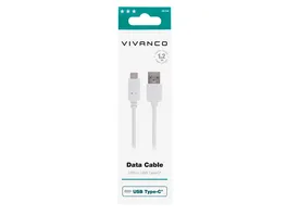 Vivanco Charging Cable USB Type C Daten und Ladekabel 1 2m