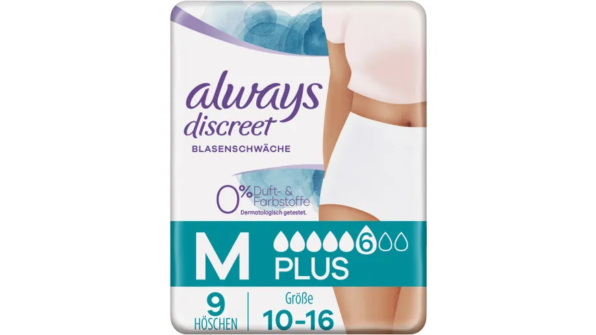 Always Discreet Inkontinenz Pants Plus M 0%