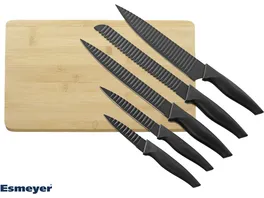 Esmeyer Messer Set ORBIT 5 tlg mit Bambusschneidbrett