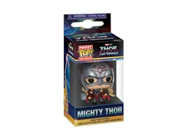 Funko Pocket Pop Thor 4 Love and Thunder Mighty Thor Schluesselanhaenger