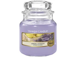 YANKEE CANDLE Kleine Kerze im Glas Lemon Lavender