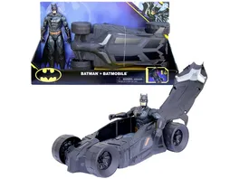 Spin Master Batman Batmobile mit Verdeck zum Oeffnen enthaelt exklusive 30cm Batman Actionfigur