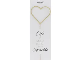 Wondercandle Giant Life is much Better with Sparkle Herz gold
