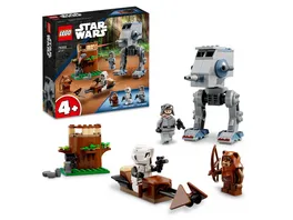 LEGO Star Wars 75332 AT ST Set fuer Kinder ab 4 Jahren mit Minifiguren