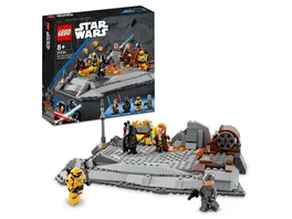 LEGO Star Wars 75334 Obi Wan Kenobi vs Darth Vader baubares Spielzeug