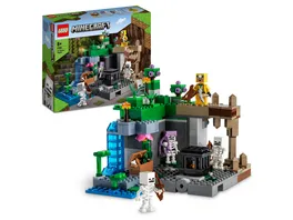 LEGO Minecraft 21189 Das Skelettverlies Hoehle Spielzeug Set mit Figuren