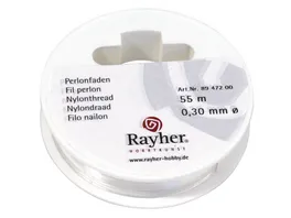 Rayher Perlonfaden 0 3mm