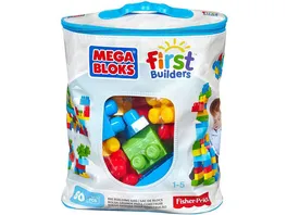 Mega Bloks Bausteine Beutel bunt 60 Teile Steck Bausteine Kinder Baukloetze