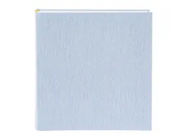 GOLDBUCH Fotoalbum aus recyceltem Ozean Plastik in blau 230x31 cm mit 100 weissen Seiten