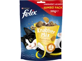 FELIX Katzensnack KnabberMix Dreikaesehoch
