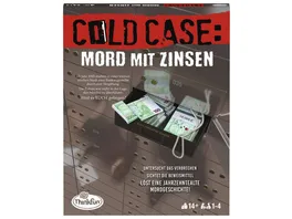 ThinkFun Cold Case Mord mit Zinsen Der Krimi im eigenen Heim Wer findet den Moerder Ein Raetsel Spiel fuer Einen oder in der Gruppe ab 14 Jahren