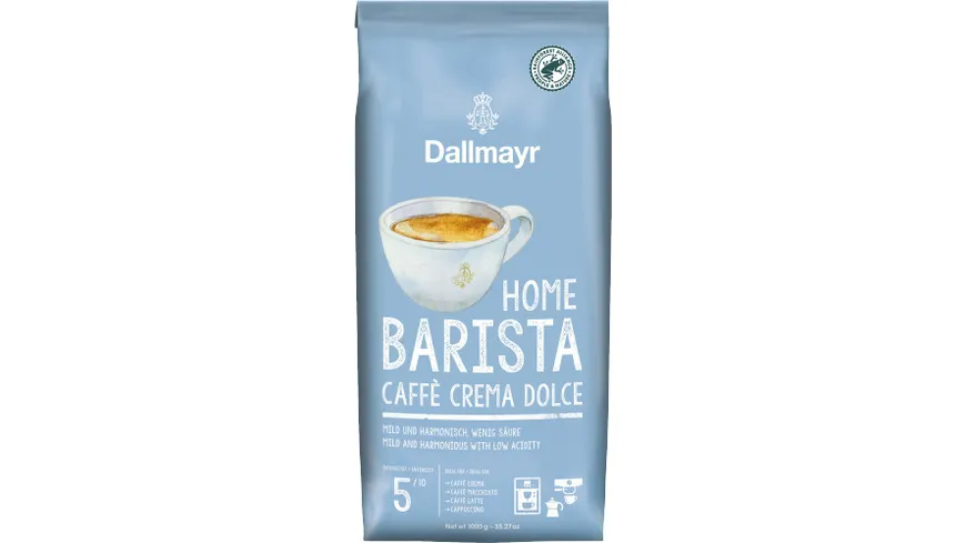 Dallmayr Home Barista Caffee Crema DOLCE Ganze Bohnen