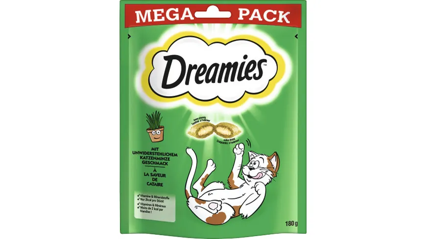 DREAMIES™ Portionsbeutel Mega Pack Katzenminze 180g