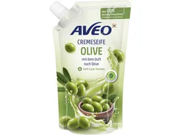 AVEO Cremeseife Fluessig Nachfuellbeutel Olive