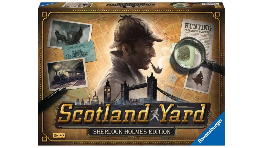 Ravensburger Spiel - Scotland Yard: Sherlock Holmes Edition - Das kultige Detektivspiel für 2-6 Spieler ab 10 Jahren