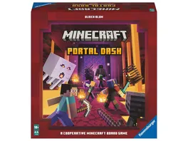 Ravensburger Spiel Familienspiel Minecraft Portal Dash Gesellschaftsspiel fuer Kinder und Erwachsene fuer 2 4 Spieler Brettspiel ab 10 Jahren