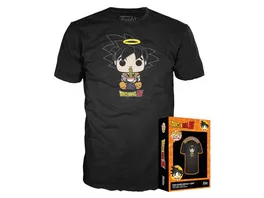 Funko POP Dragon Ball Z Boxed Tee Goku Eating Noodles Groesse S