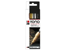 Marabu YONO Marker 4er Set metallic 0 5 1 5mm