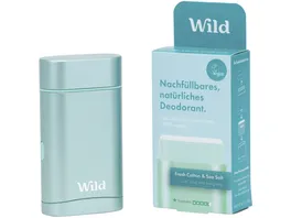 Wild Deodorant Fresh Cotton Sea Salt Startpaket