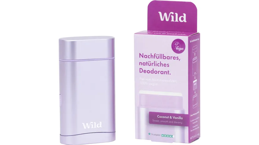 Wild Deodorant Coconut & Vanilla Startpaket