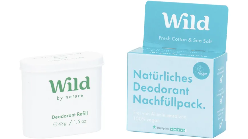 Wild Deodorant Fresh Cotton & Sea Salt Refill