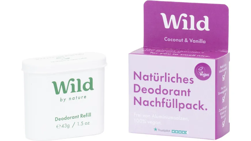 Wild Deodorant Coconut & Vanilla Refill