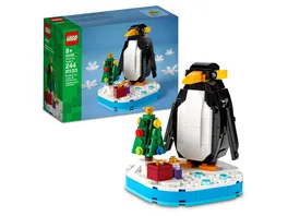 LEGO 40498 Weihnachtspinguin Tierfigur Weihnachtsspielzeug zum Bauen