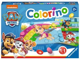 Ravensburger Spiel Paw Patrol Colorino Kinderspiel zum Farbenlernen Mosaik Steckspiel ab 2 Jahre