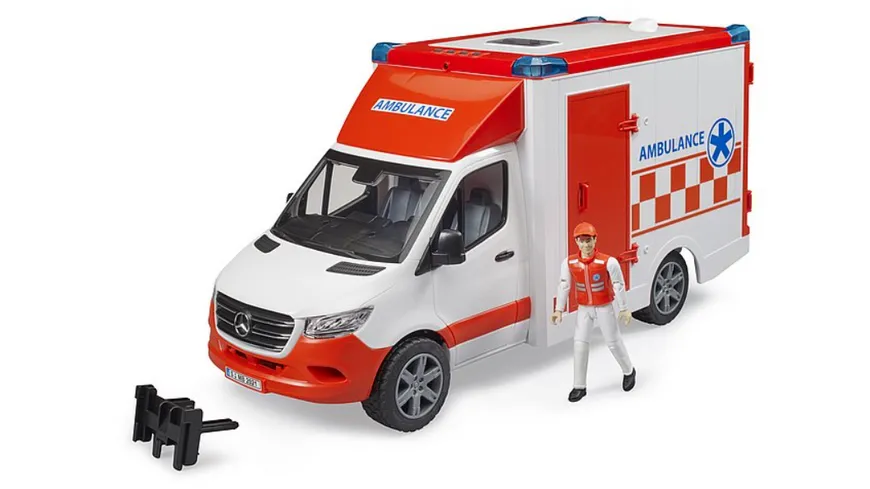 BRUDER - MB Sprinter Ambulanz mit Fahrer 02676