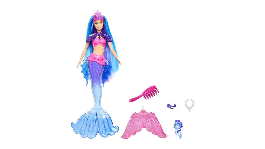 Barbie "Meerjungfrauen Power" Malibu Puppe (blaue Haare) mit Zubehör