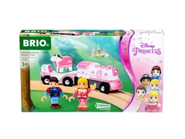 BRIO Bahn Disney Princess Dornroeschen Batterielok Inklusive Prinzessinnen Waggon Prinz Phillip und Pferd Samson
