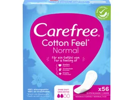 Carefree Slipeinlagen Cotton Feel Normal ohne Duft