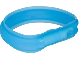 Trixie Leuchtband Flash USB blau L XL 70 cm 30 mm Hunde Zubehoer