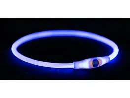 Trixie Flash Leuchtring USB blau L XL 65 cm 8 mm Hundezubehoer