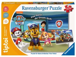 Ravensburger tiptoi Puzzle Puzzle fuer kleine Entdecker Paw Patrol Kinderpuzzle fuer Kinder ab 4 Jahren fuer 1 Spieler