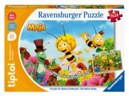 Ravensburger tiptoi Puzzle Puzzle fuer kleine Entdecker Die Biene Maja Kinderpuzzle ab 4 Jahren fuer 1 Spieler