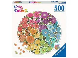 Ravensburger Puzzle Circle of Colors Flowers 500 Teile Puzzle