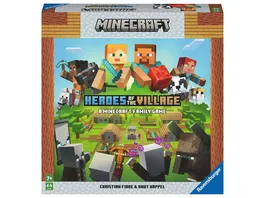 Ravensburger Spiel Minecraft Heroes of the Village Kooperatives Familienspiel fuer 2 4 Spieler ab 7 Jahren