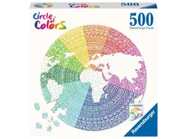 Ravensburger Puzzle Circle of Colors Mandala 500 Teile Puzzle